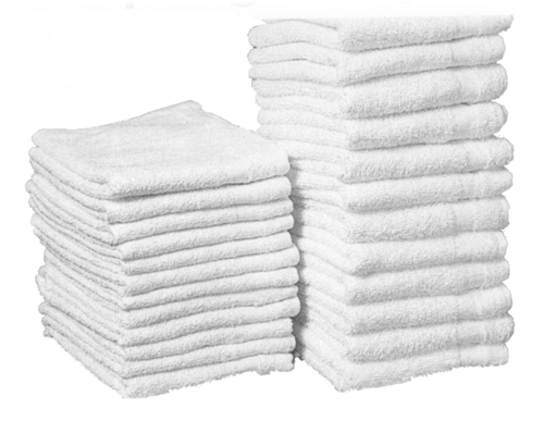 24X50-Premium White Bath towels 86/14 Blend