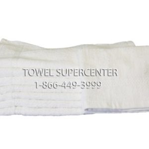 Choice 16 x 19 Blue Striped 32 oz. Cotton Bar Towels in Bulk